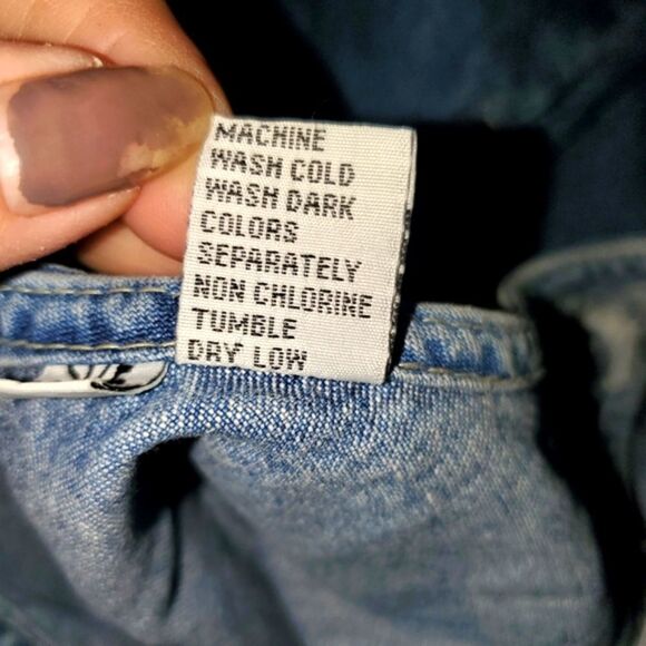 Sunshine Apparel Embroidered Denim Zip-up Maxi Dress Size Large - Picture 4 of 11